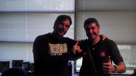 GVSU Klasa trąbki. Dyrektor Seminarium Richard Stoelzel i Jose Chafer Mompo