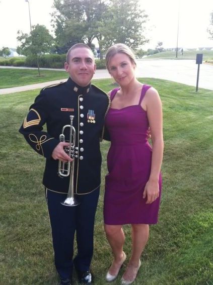 Kevin Gebo i Ksenia Leletkina przed koncertem