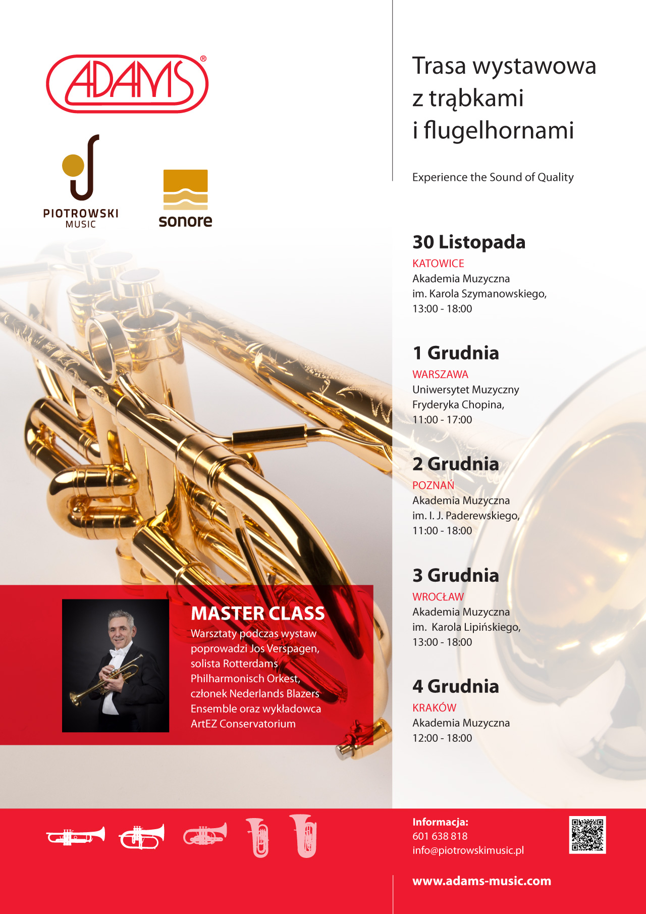 Adams Custom Brass Tour 2015